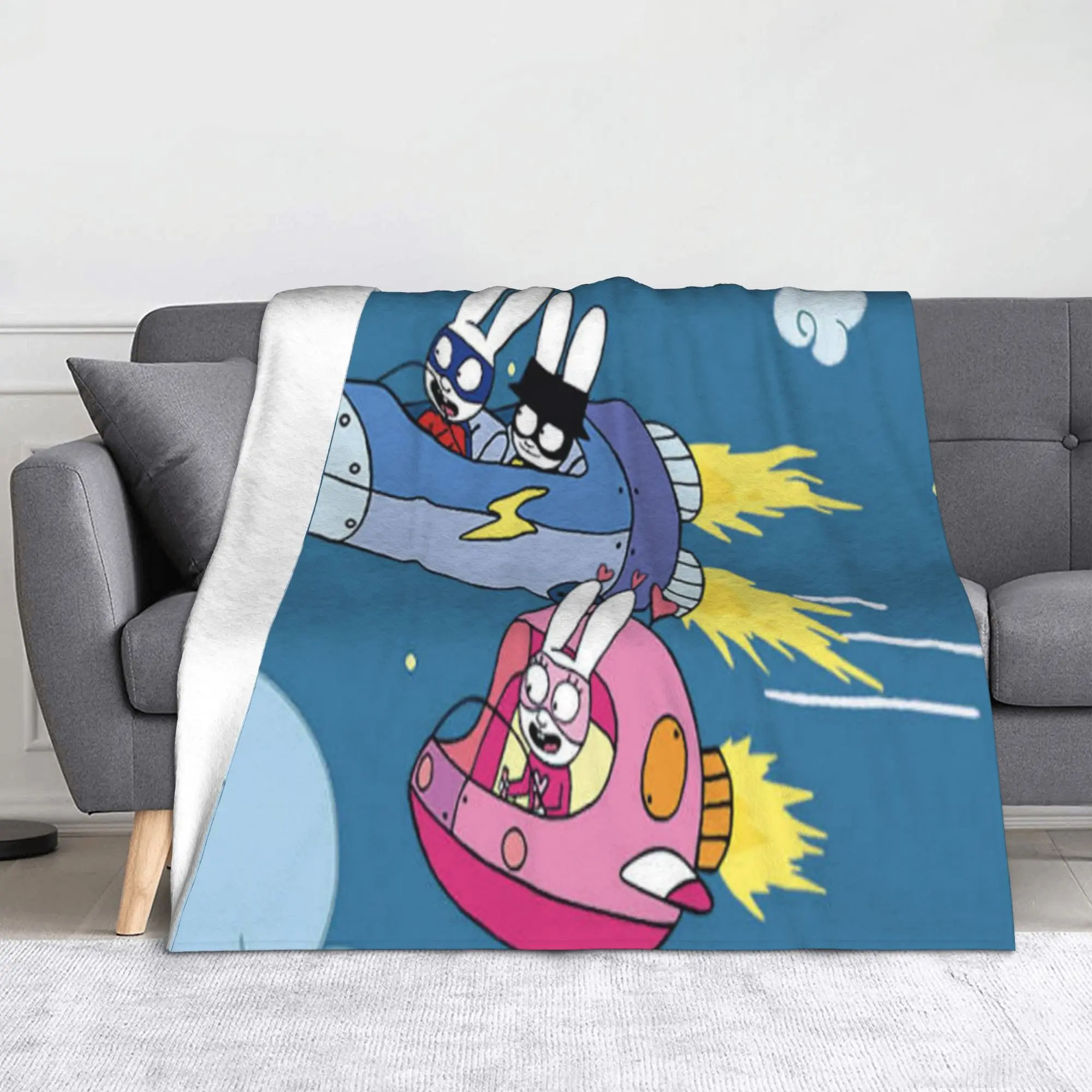 Simon Super Rabbit Blanket Multiple Sizes Soft and Lightweight  Throw Blankets for Sofa Couch and Bed