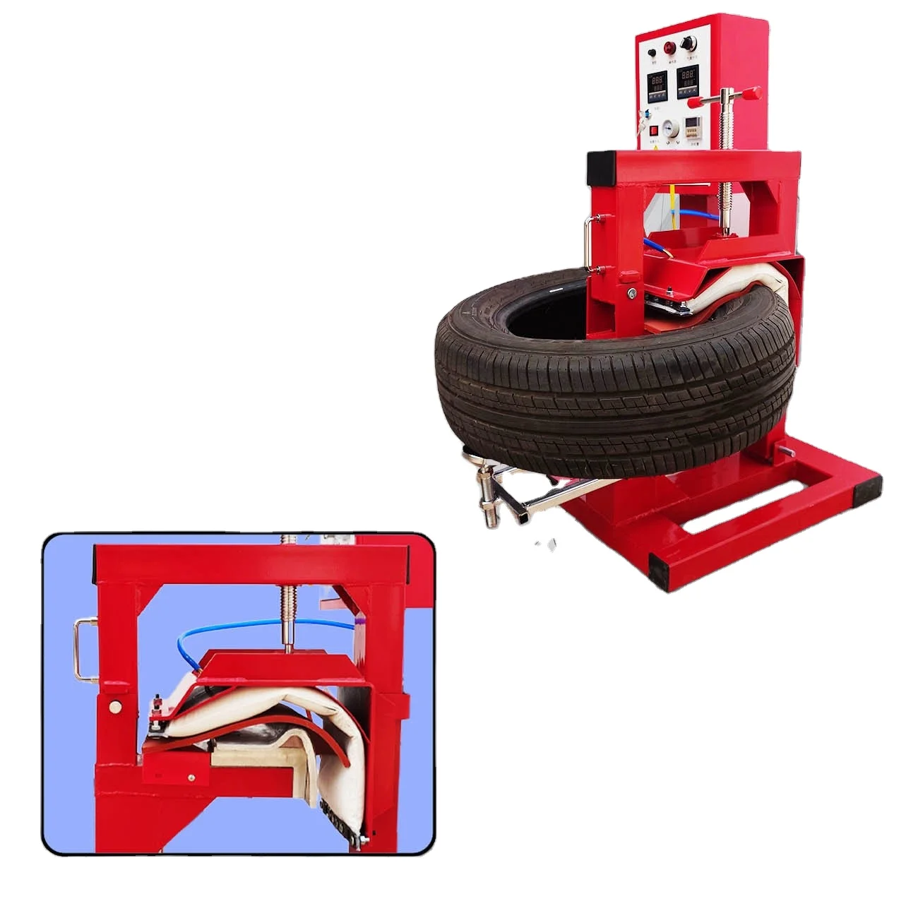 5 Mold Electric Tire Repair Vulcanizer Steel Metal Vacuum Hard Damage Repair Peeling For Air Leakage Side Column Tool
