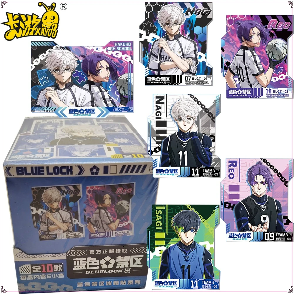 

Подлинный KAYOU Blue Lock, аниме, периферийные устройства, изысканный магнит на холодильник, коллекция мультфильмов, магнитная лента, аксессуары для дома, подарки