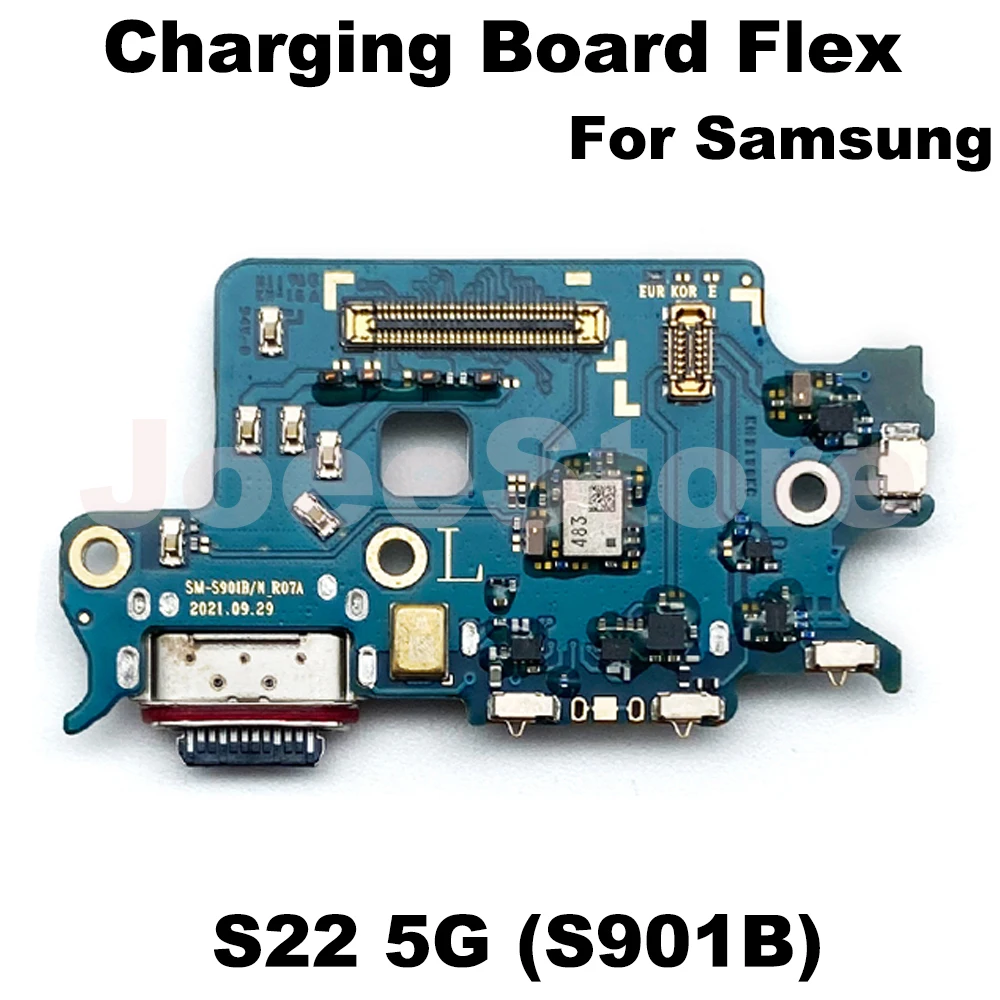 1pcs Charging Port Dock Connect Board Flex For Samsung S22 S21 S20 Plus Ultra S908E G981B G998B USB Connector Dock Charger Cable