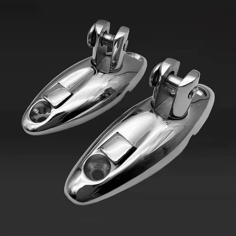 316 Stainless Steel Quick Release Bimini Top Swivel Hinge Deck Side Mount Marine Hardware Deck Hinge Mount D7YA