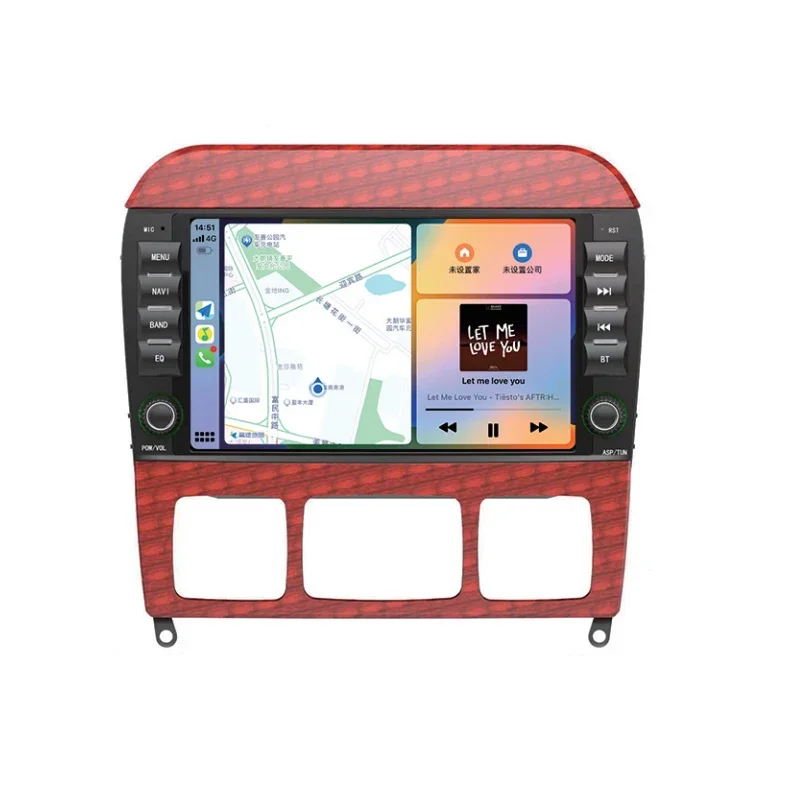 Автомобильный радиоприемник Android 13 для Mercedes Benz S Class W220 S280 S320 S350 S400 S430 S500 S600 AMG 1998-2005 GPS WIFI 4G Carplay NO 2Din