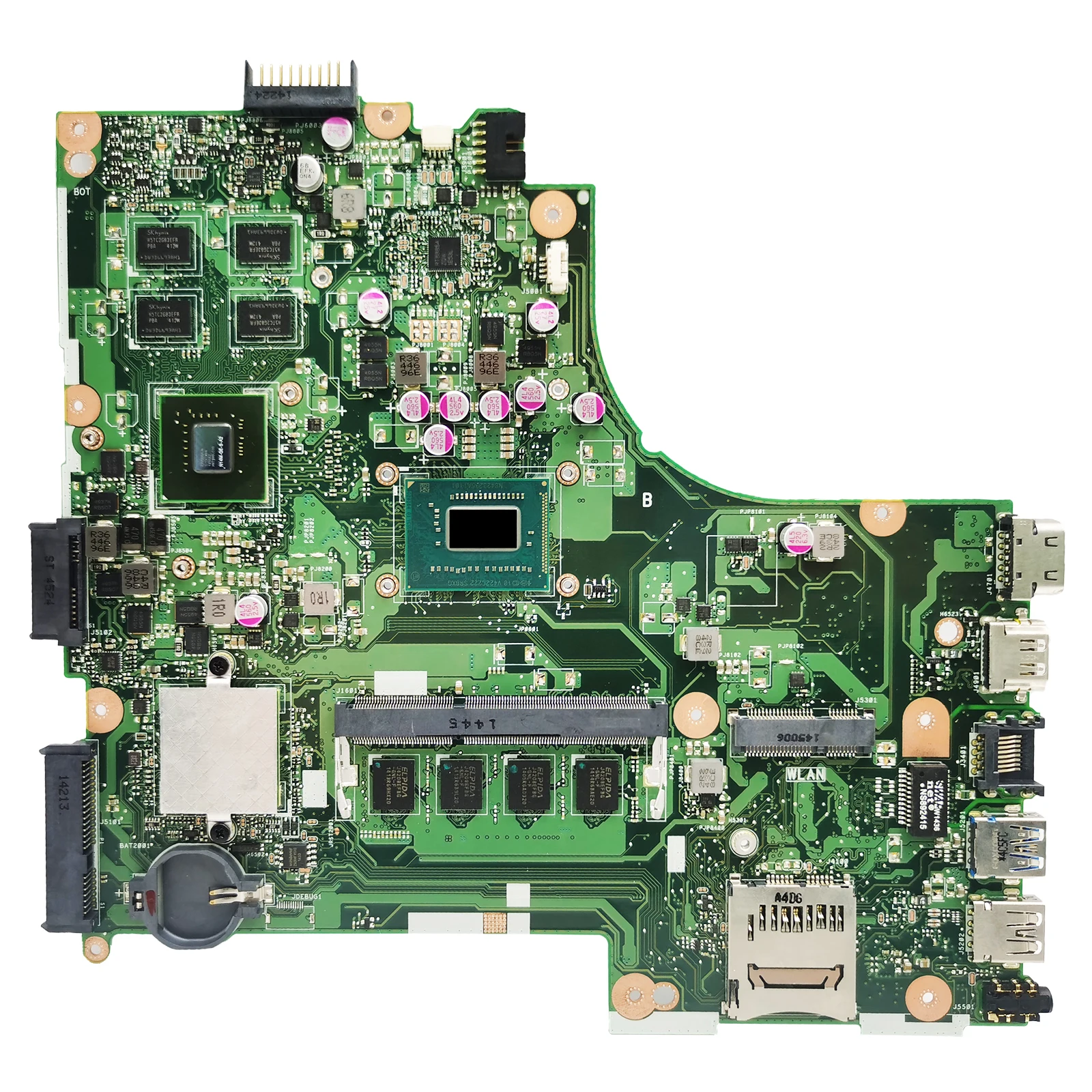 X450CC Laptop Motherboard For ASUS X450VC A450C X450VP Y481C A450V X450VB X450V With CPU i3-3th Gen 0G/2G/4G RAM Mainboard