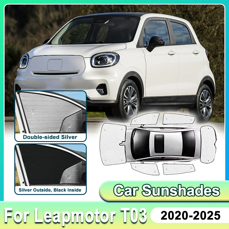 

For Leapmotor T03 Accessories 2020-2025 Car Side Window Sunshade Cover Front Side Window Privacy Blind Shaing Covers Accessories