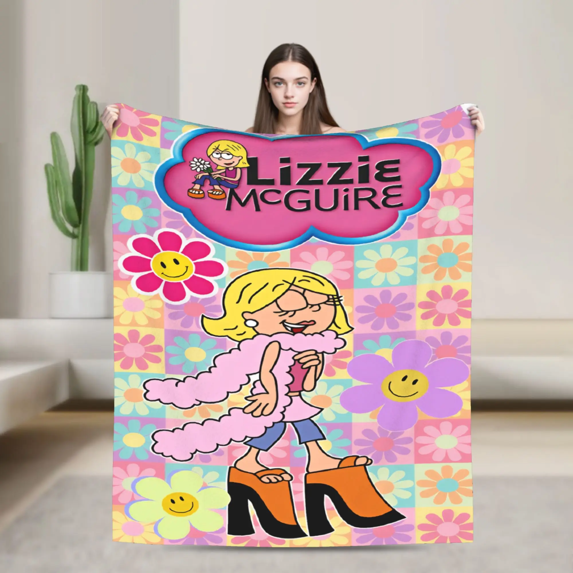 Super Soft Blanket Travel Lizzies Cartoon McGuires Throw Blanket  Flannel Bedspread For Couch Chair Pattern Sofa Bed Cover