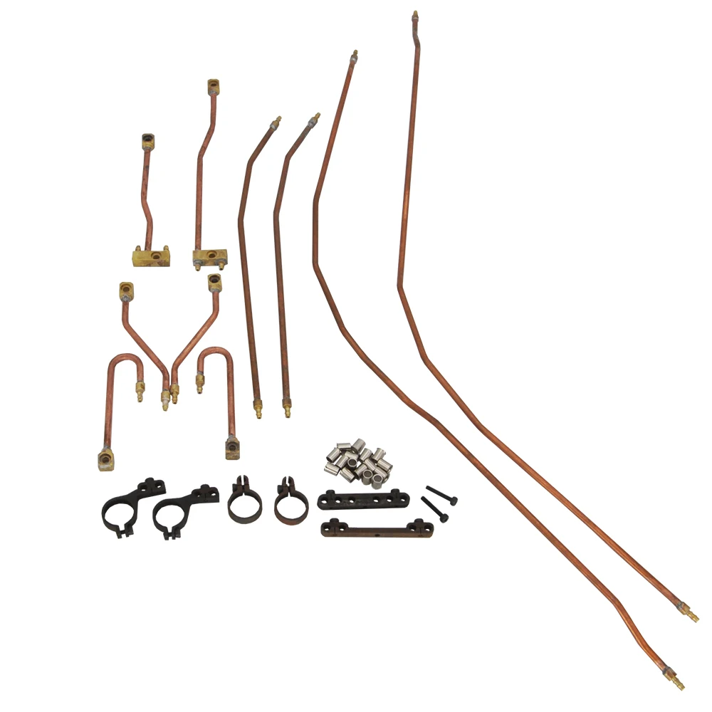 Upgrade HUINA K336 K961S Excavator Hydraulic Copper Pipe Kit For 1/14 RC Kabolite 336GC 961 Parts