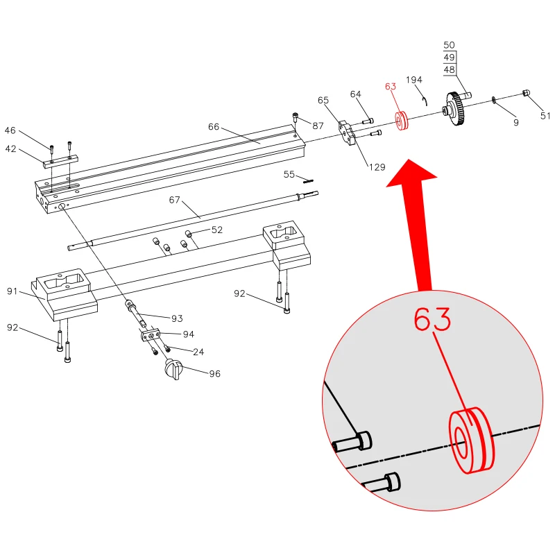 Dial Scale Ring SIEG C1-063 Lathe Spares