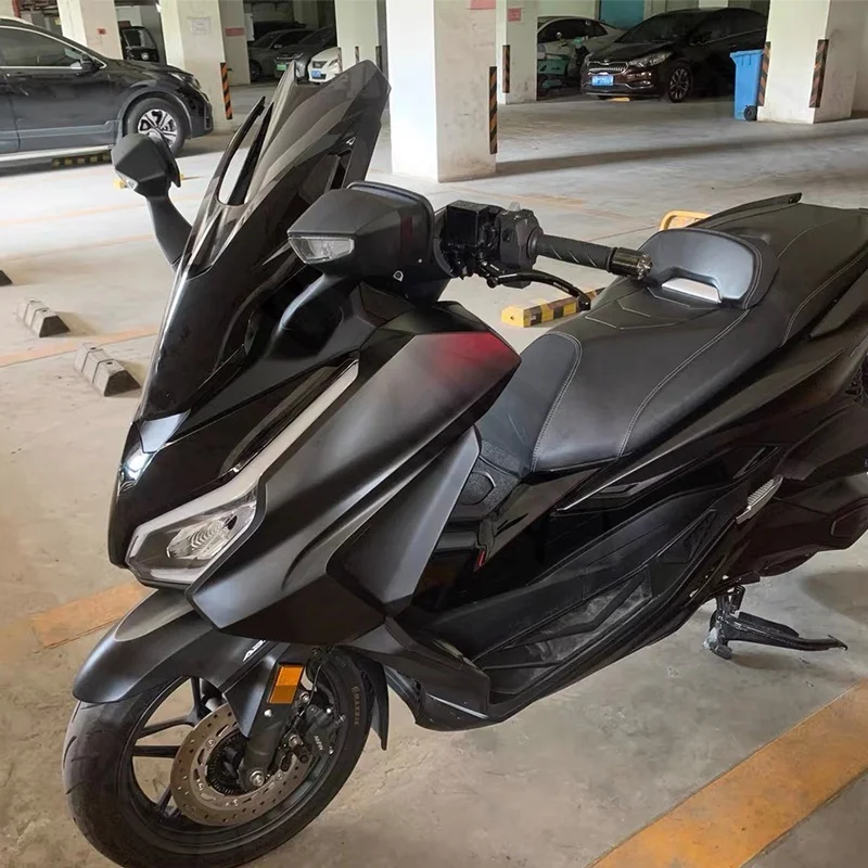 Parabrisas deportivo para motocicleta, deflectores de viento para HONDA NSS350, Forza350, Forza 350, NSS 350, color negro