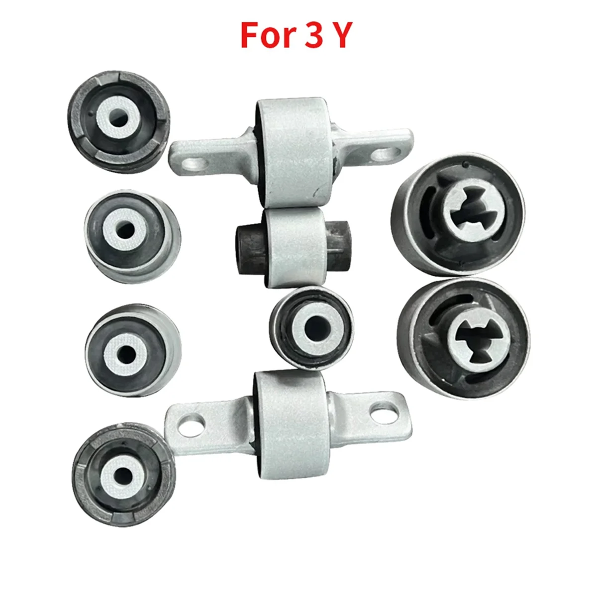 Automobile Front Suspension Control Arm Bushing Kit Triangle Arm Front Lower Straight Arm for Model 3 Y