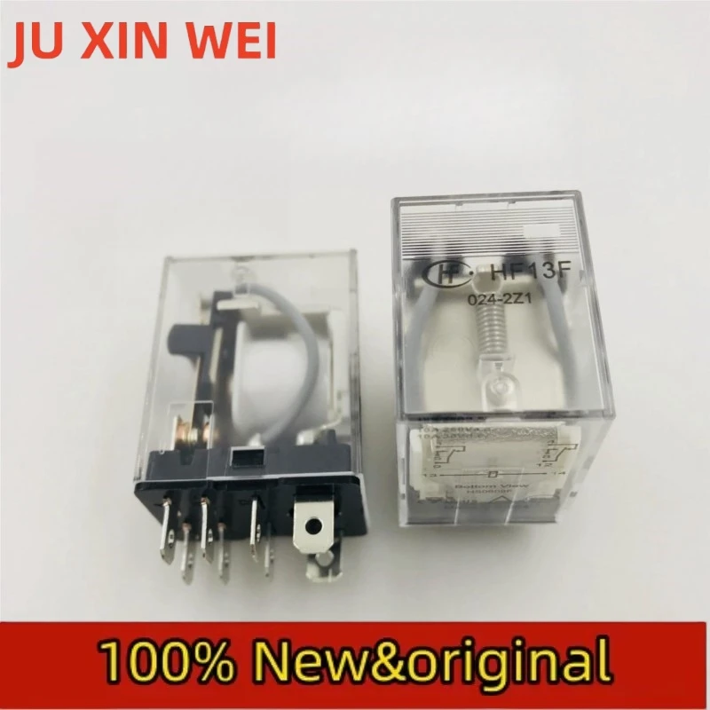 HF13F-024-2Z1 Hongfa Relay JQX-13F-024-2Z1 Two group conversion 8-pin 10A wide pin