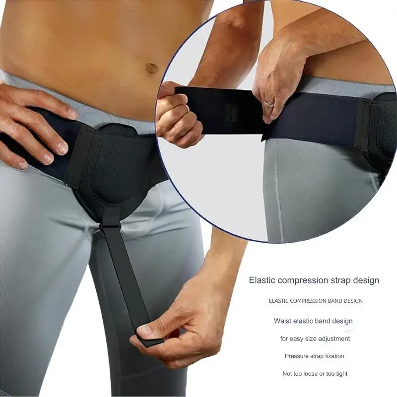 Inguinal Hernia Support Belt Adjustable Hernia Belt with Pressure New 2024 Indirect Hernia of Small Intestine Adult Men Women