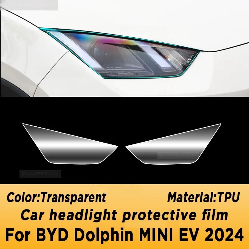 For BYD Dolphin MINI EV Seagull 2024 Gearbox Panel Navigation Screen Automotive Interior TPU Protective Film Cover Anti-Scratch