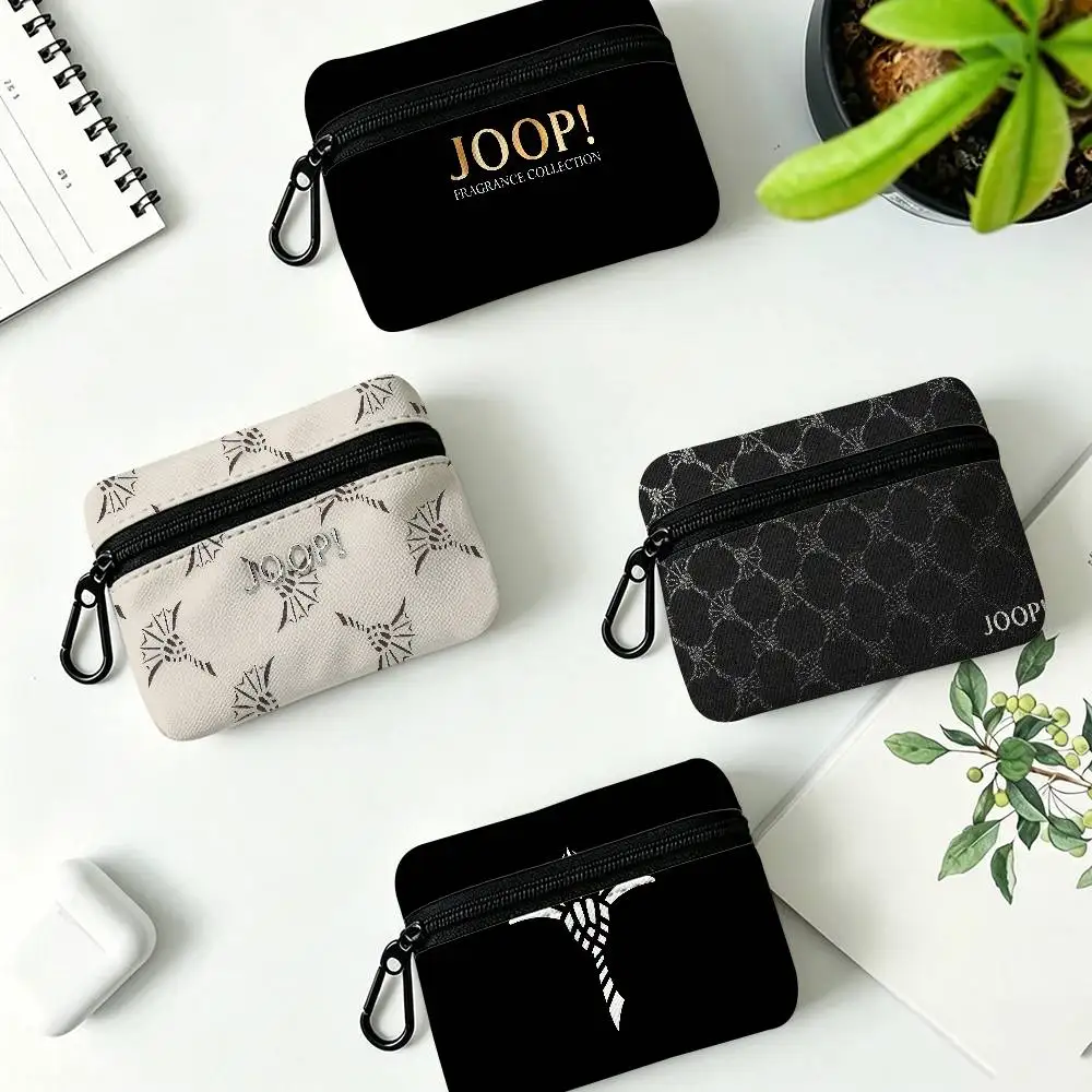 J-Joop Sophisticated-Chic Daily Carry Oxford Fabric Small Coin Purse Multi-use Storage Pouch For Keys Cards Coins