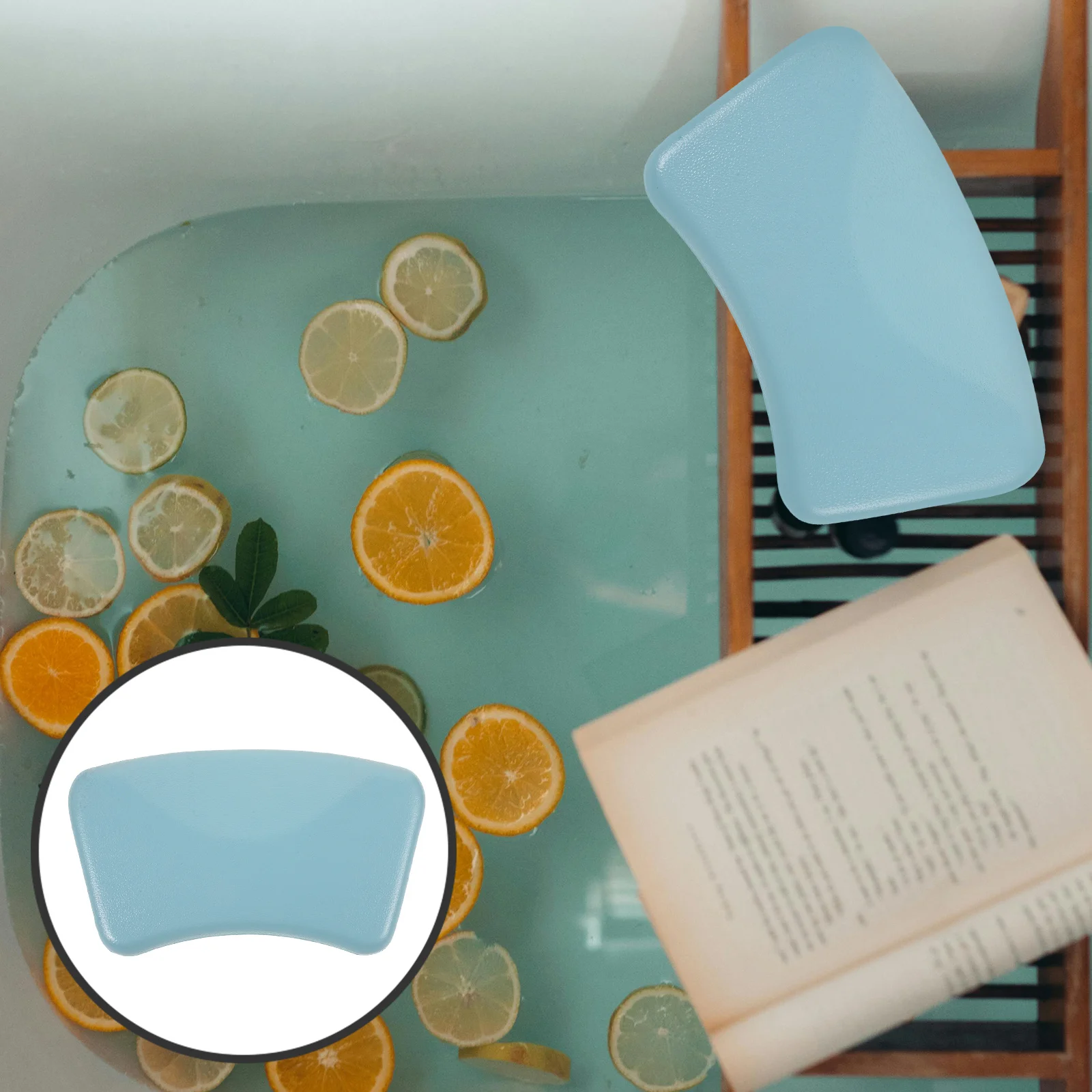 

Ergonomic Bathtub Pillow for Head and Neck Support Comfortable Bath Pillow for Spa Bathtub Head Rest Pad with Grip