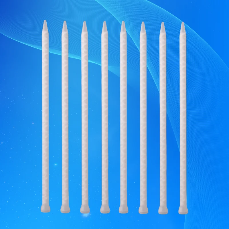 Static Mixing Nozzle MC10-32 (White Core) | ISO 9001 Certified for 1:1 Ratio Epoxy (200-800psi) with 20 Helix Elements
