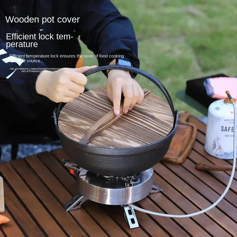 Discount Outdoor Scratch Resistant and Wear Resistant Cast Iron Dutch Pot Camping and Picnic Shouxi Uncoated Non Stick Pot