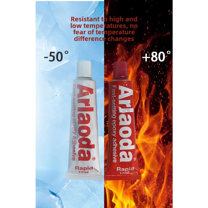 5-Minute Fast Cure AB Epoxy Resin Glue for Jewelry Jade Plastic Repair, High Strength Clear Adhesive