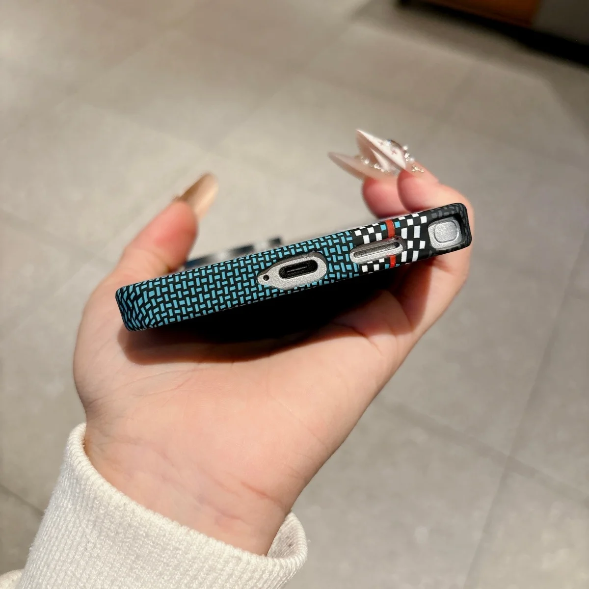 Luxury Kevlar Carbon Fiber Texture PC For Magsafe Magnetic Phone Case For Samsung S26 S25 S24 Ultra Alloy Lens Shockproof Cover - view 6