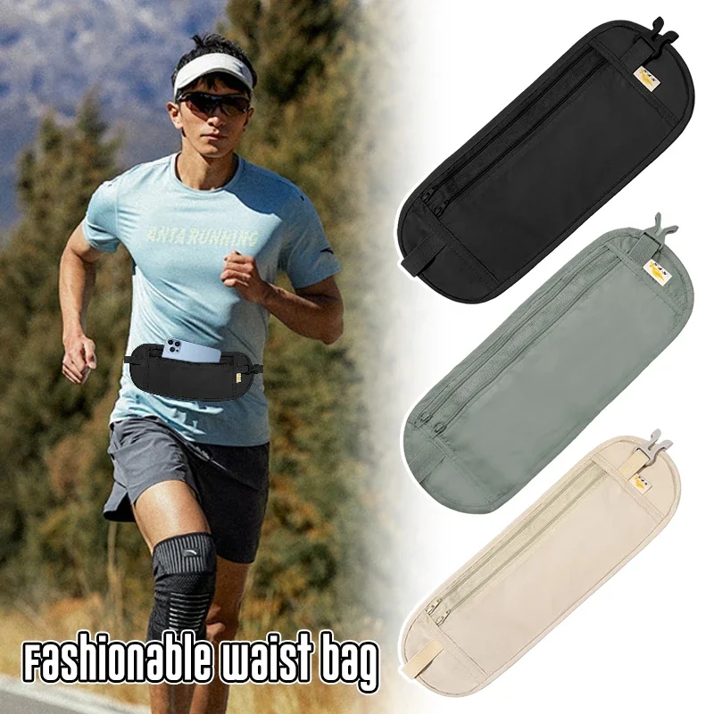 Invisible Travel Waist Packs Pouch for Passport Money Belt Bag Hidden Security Wallet Unisex Travel Bag Chest Pack Waist Bag