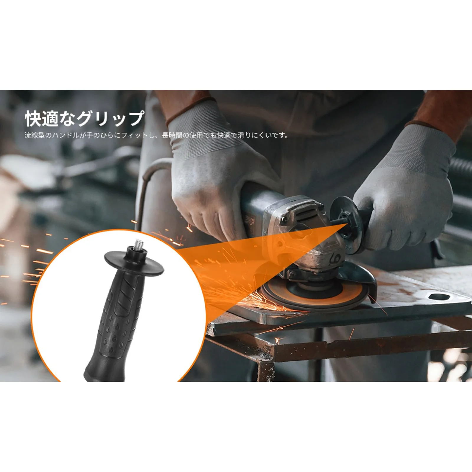 Universal Angle Grinding Handle Replacement Auxiliary Side Grip Non Slip Comfort for Electric Tools