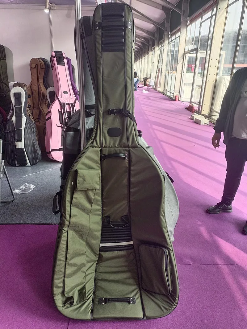 Fastshipping Professional double bass bag High quality tarpaulin material bag cover, 3/4-4/4 bass