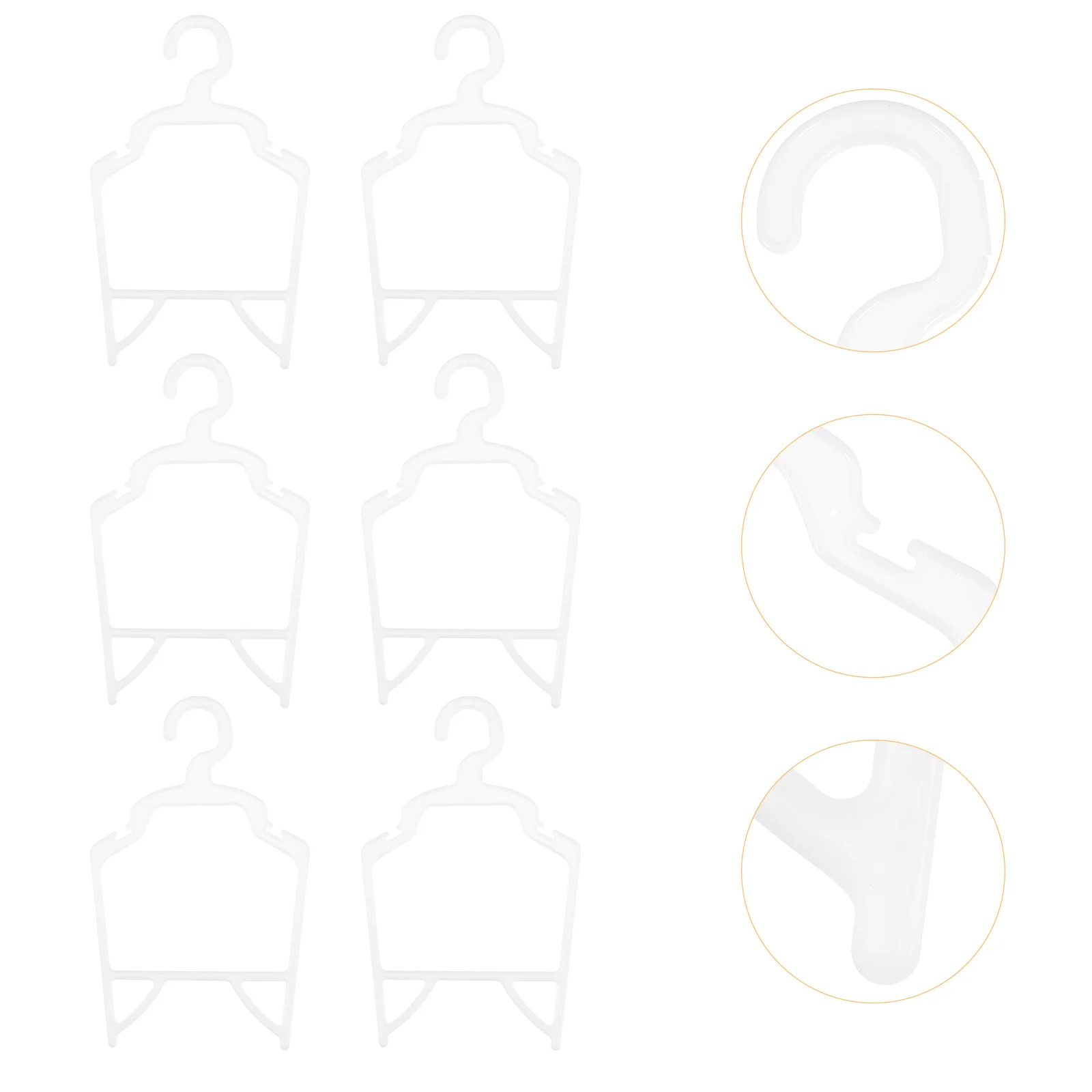 10 Pcs Pet Hanger Small Dog Clothes PP Hangers Supplies Apparel Clothing Toddler Hanging Rack Storage