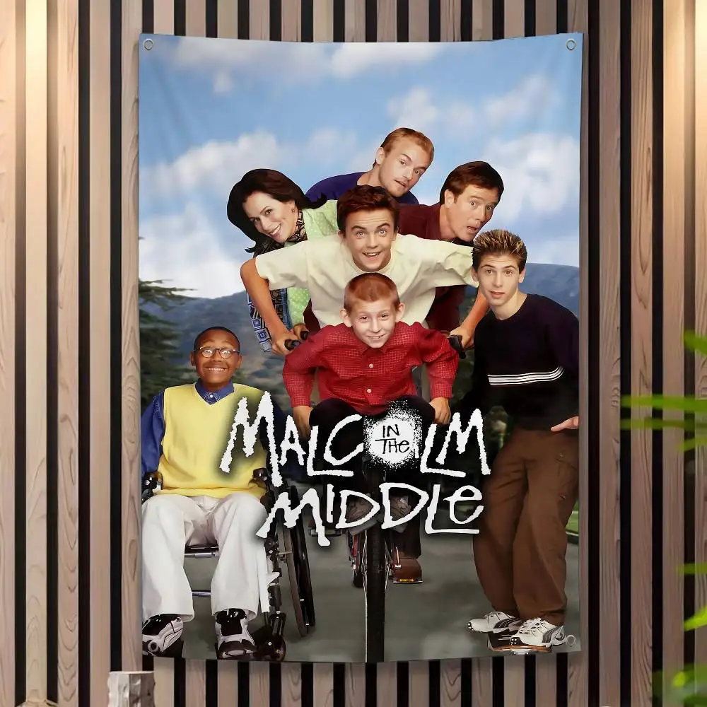 M-Malcolm In The Middle Anime Chart Flag For Living Room Home Dorm Decor Art Home Decor Banner