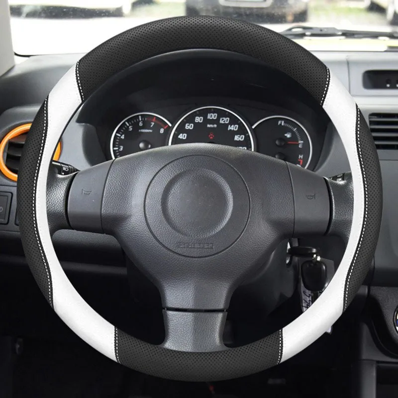 O Shape Steering Wheel Cover For Suzuki Swift Alto Lapin scross Vitara Kizashi Solio Splash SX4 Breathable Anti Slip Accessories