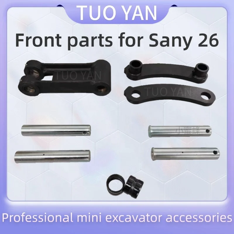 Ready Stock SY26 Connecting Rod Mini Digger Spare Parts Supporting Arm Bucket Link for Sany 26 Bucket Pin and Bushing