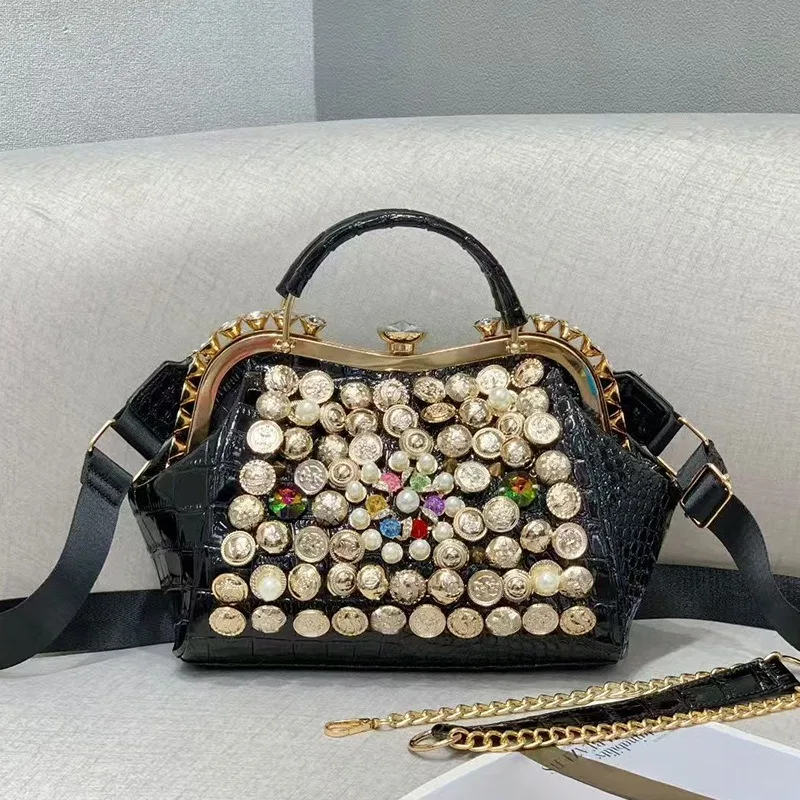 

Женская многофункциональная сумка 2021, новый стиль, расшитая бисером и стразами ручной работы, модная сумка через плечо на одно плечо, сумка