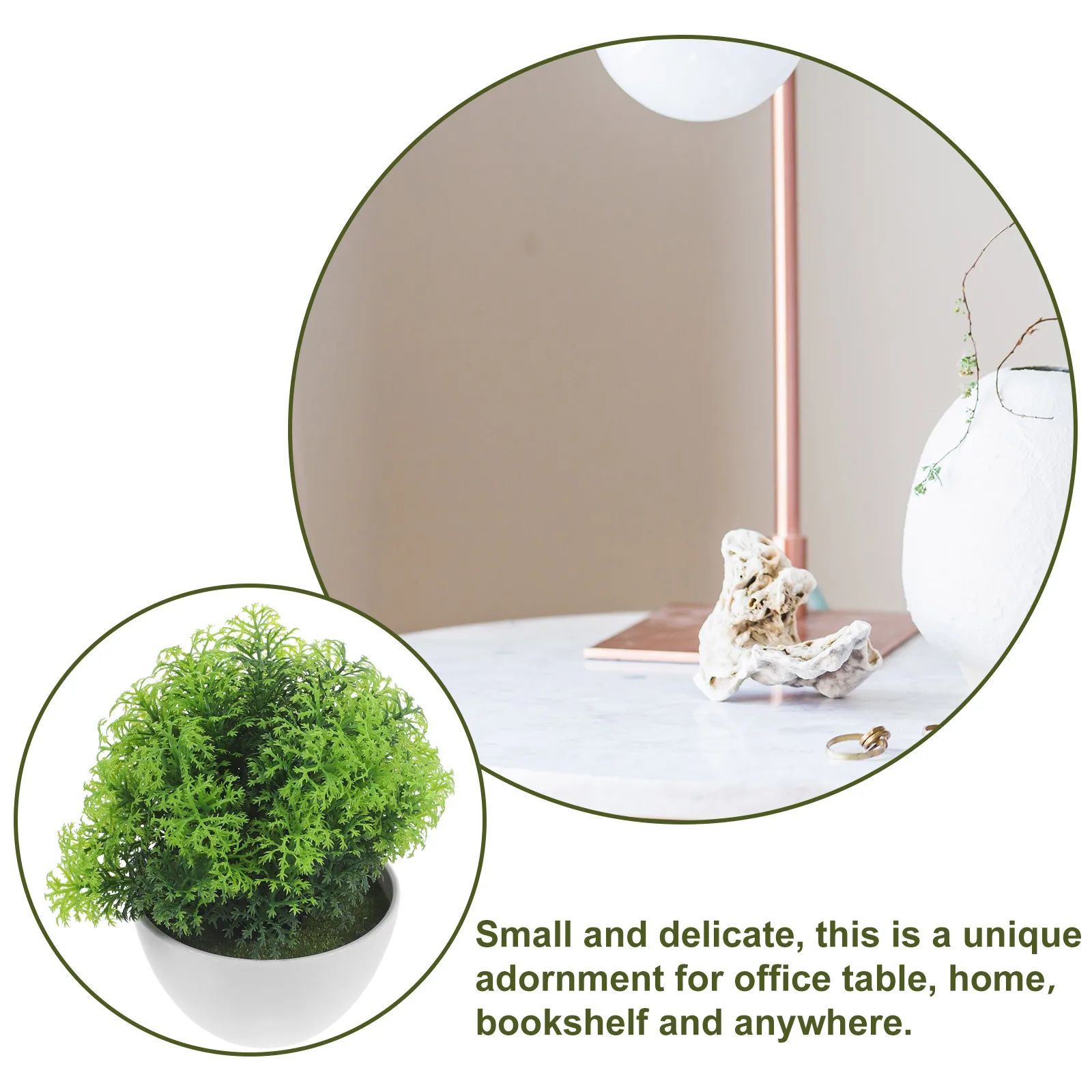 

Simulated Potted Flower Artificial Plants Decor For Home Office Lifelike Faux Bonsai Indoor Greenery Fake Plant In Pot