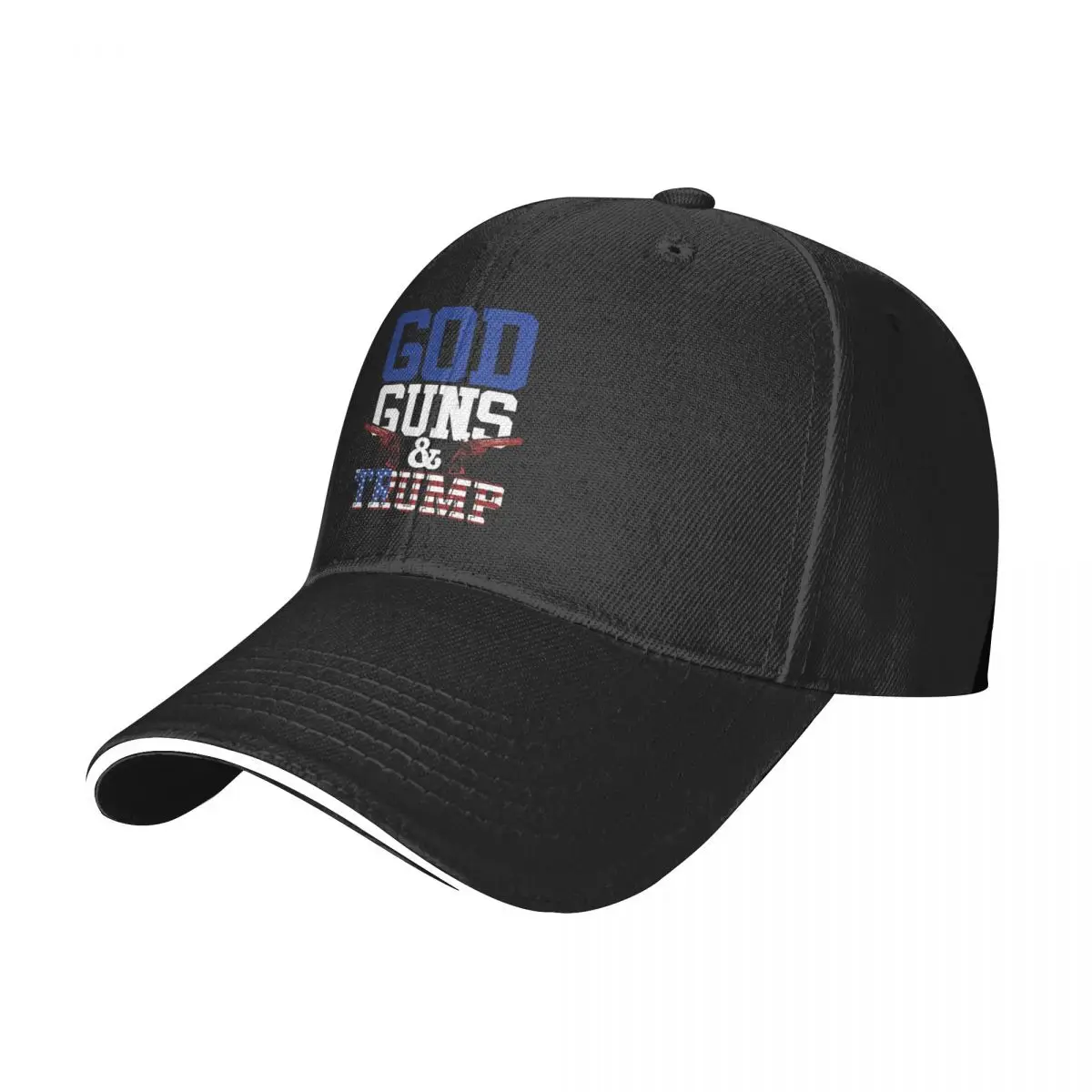 God Guns Trump 2nd Amendment Baseball Cap Fashion Sandwich Hat Unisex Breathable Dad Hat Sport