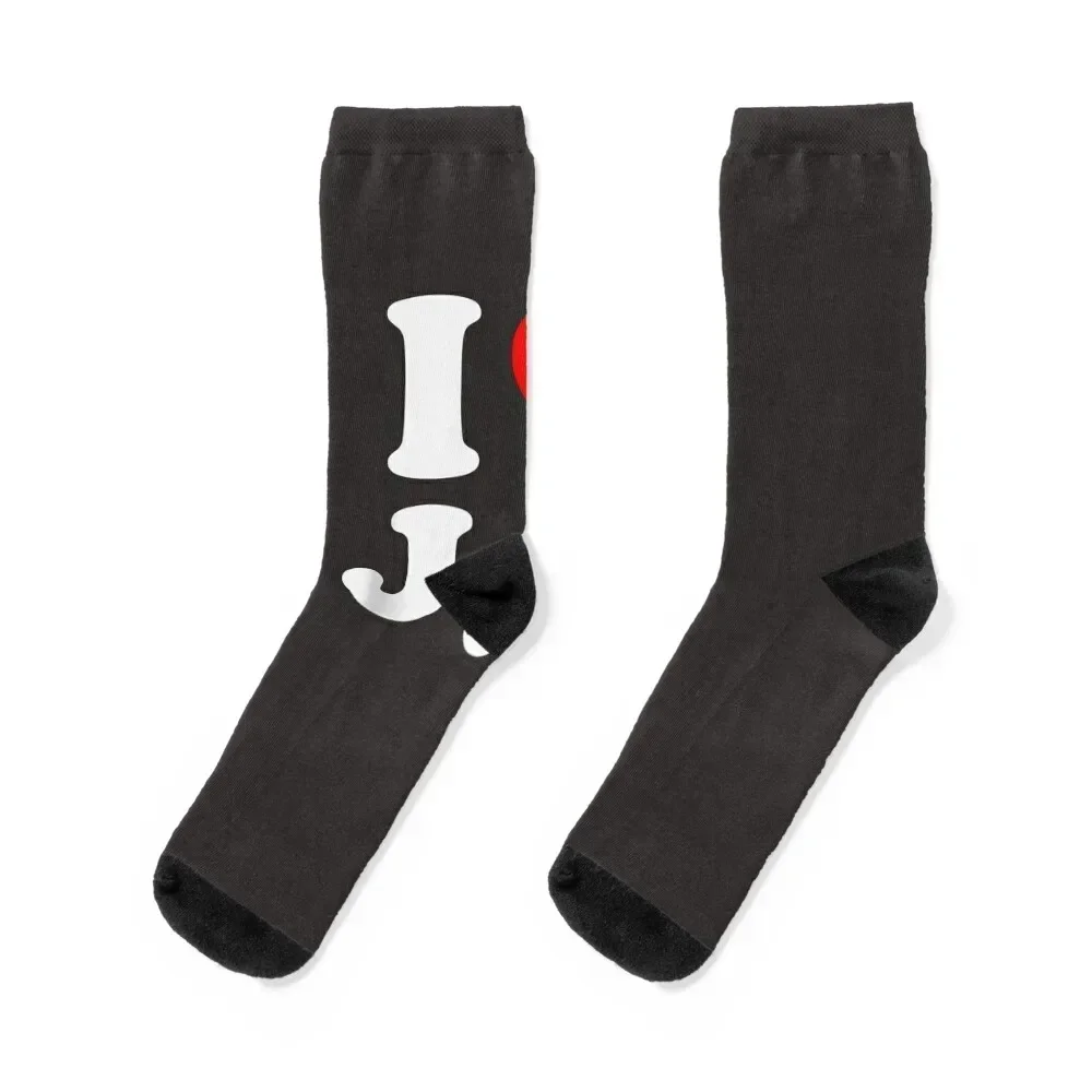 

I Love JT Heart Funny JT Gift Socks floral gifts anti-slip Hiking boots Socks Male Women's