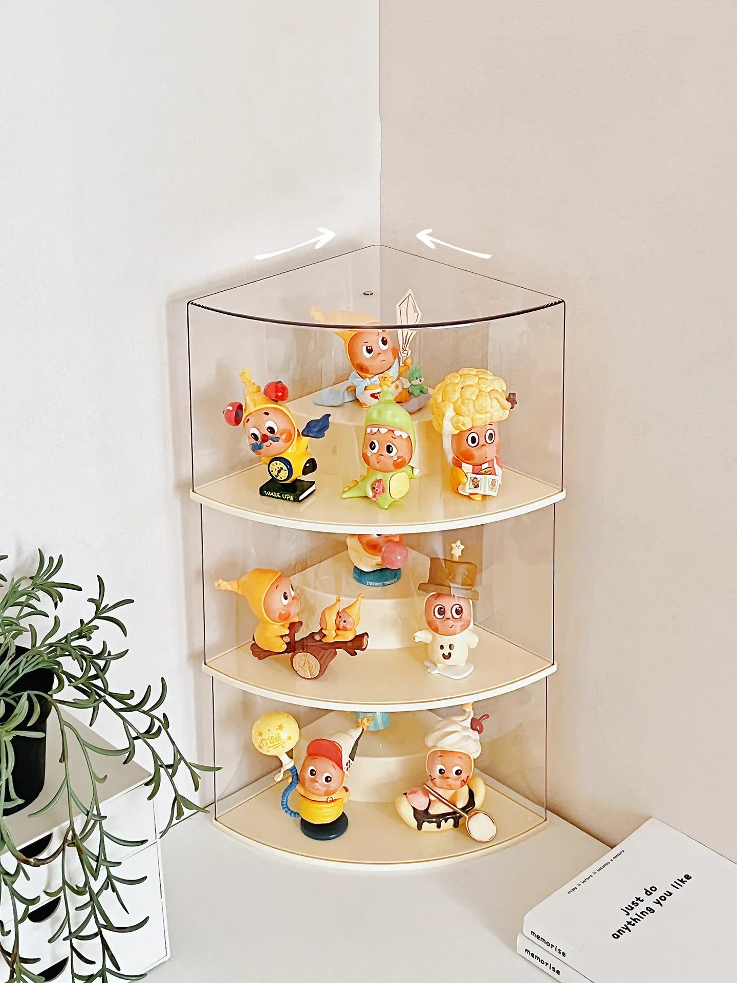 Transparent Acrylic Display Case for Action Figures Dustproof Protection Showcase for Collectible Doll Toys Organizer Box