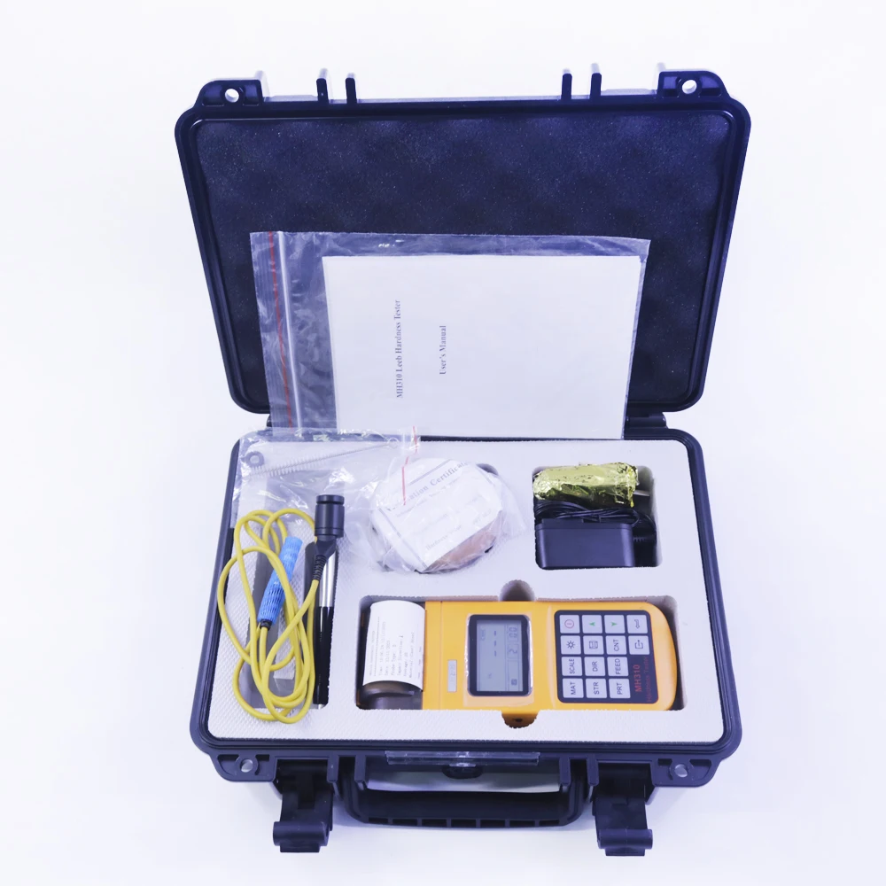 

MH310 Portable Leeb Hardness Tester D Type Impact Metal Hardness Gauge with RS232