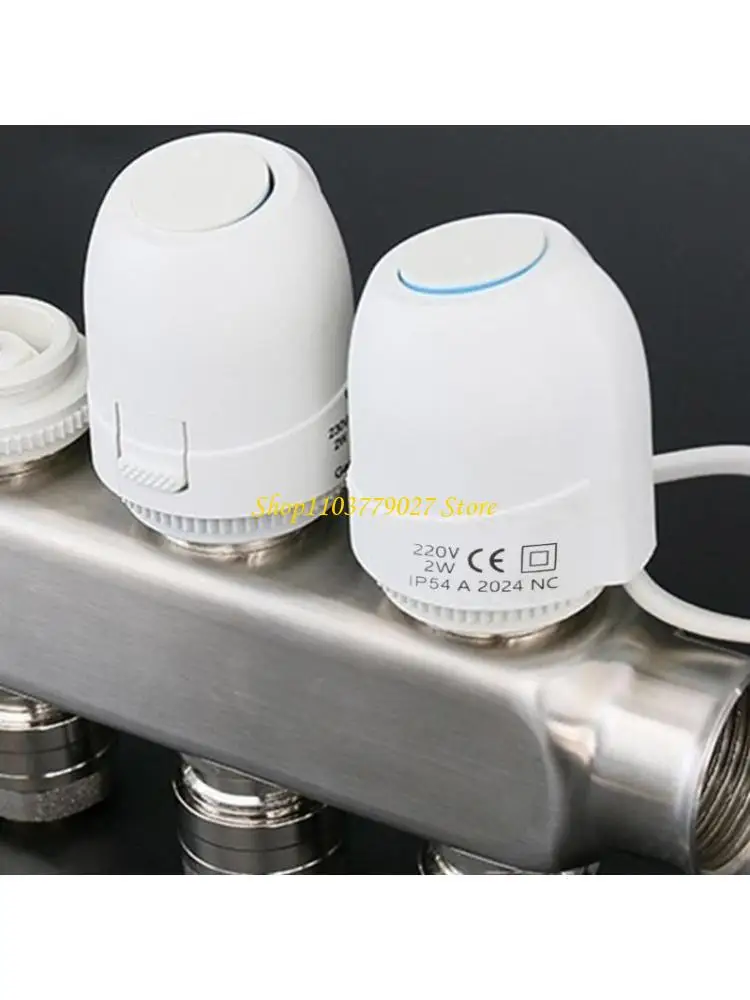 

Электрический термопривод 220 В, нормально закрытые клапаны, водоотделитель головки для клапанов теплого пола в коллекторе