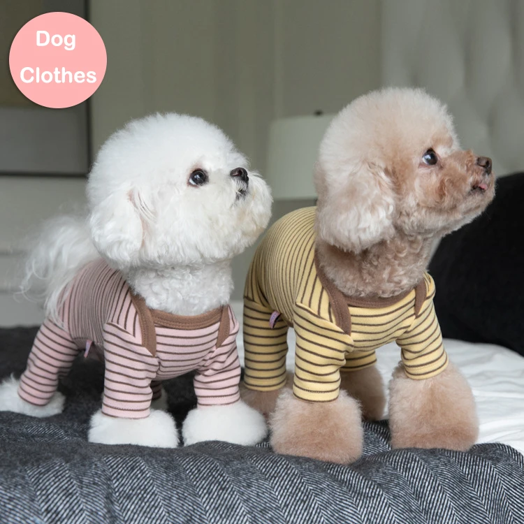 Pet Dog Pajamas Cute Cotton Dog Jumpsuit Pyjama pijama perro Poodle Bichon Pomeranian Schnauzer Pug Clothing Dog Clothes