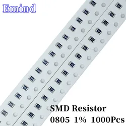 1000pcs 0805 Smd Resistor 1% 100R 120 180 240 330 360 430 470 510 680 820Ohm 10K 20K 30K 33K 36K 43K 47K 51K 62K 68K 75K 82K