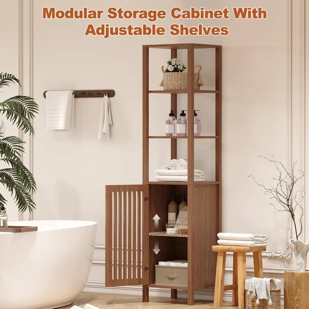 مجموعة أرفف كتب حديثة بطول 67 مع خزانة تخزين، مثالية لغرفة النوم وغرفة المعيشة والمكتب والمكتبة المنزلية #2