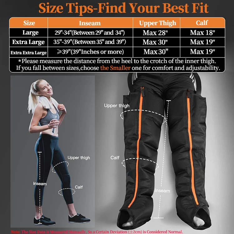 Best Sellers 6 Chamber Electric Recovery Massage Machine Timing Control Manual-Wired Air Compression Boots Therapy Leg Massager