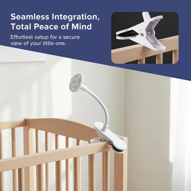 Clip Mount Webcam Monitor Stand No Punching Portable Camera Bracket Compatible with TP-LINK for Home Office Live