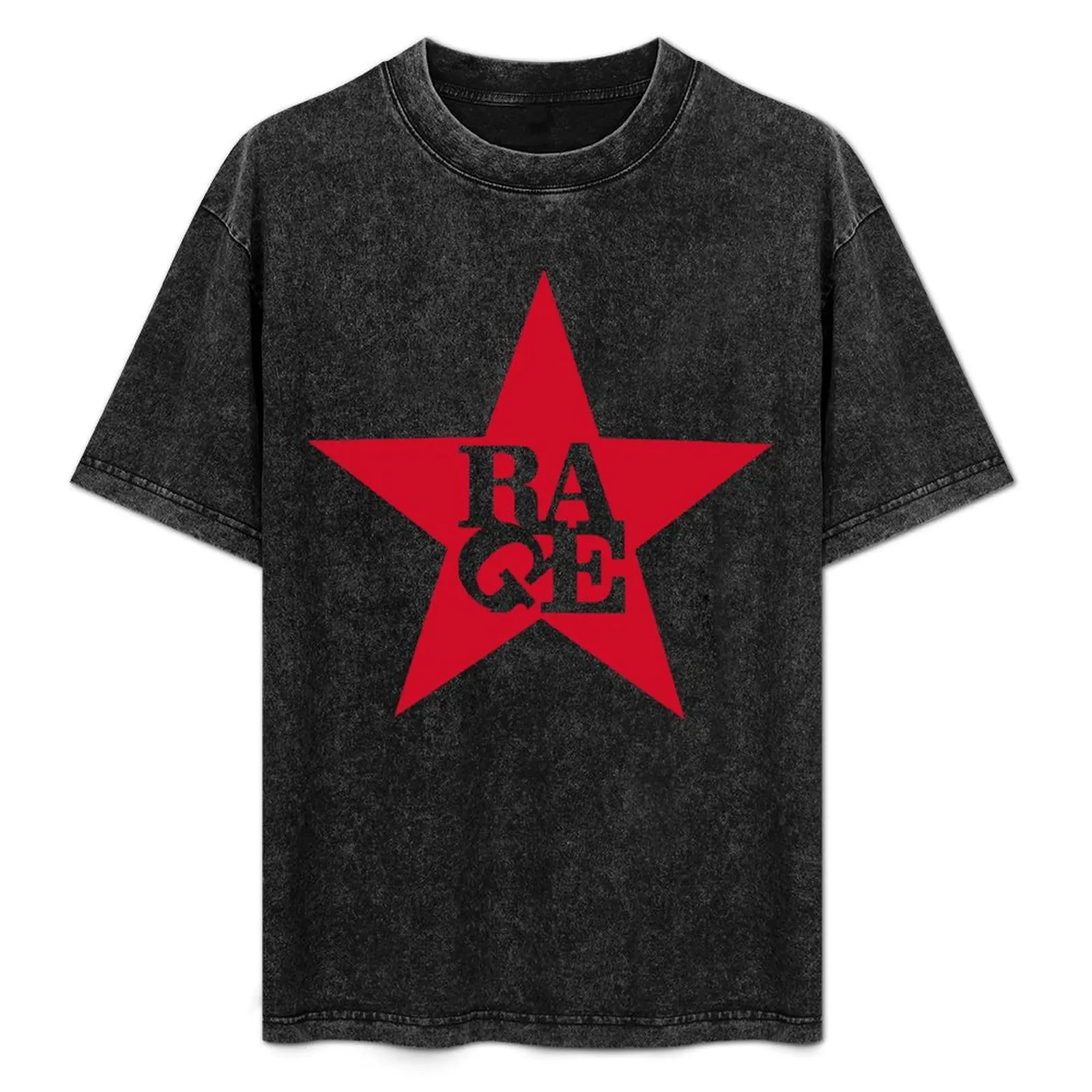 

Rage Star T-Shirt korean fashion summer 2025 Personalized t-shirt blue archive mens clothing