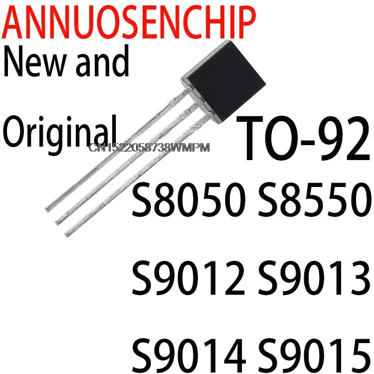 100PCS New and Original TO-92 NEW QUALITY 2N2222A 2N2907A 2N5401 2N5551 S8050 S8550 S9012 S9013 S9014 S9015 2N3904 2N3906 S9018