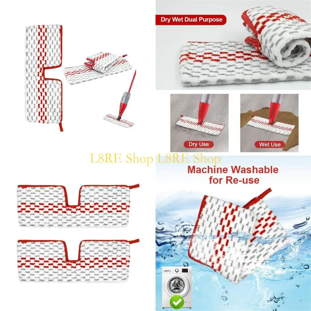 

L8RE Fiber Mop Pads Rags Vacuum Cleaners Accessories Sweeping Robot Mop Cloths