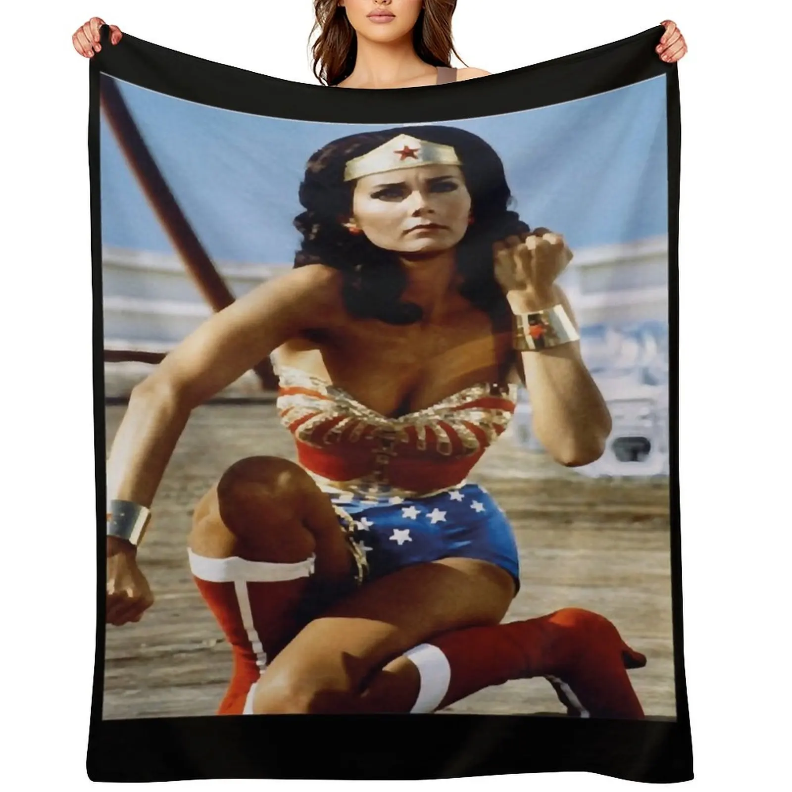 

Lynda Carter Throw Blanket Shaggy Decoratives Single heavy to sleep Blankets