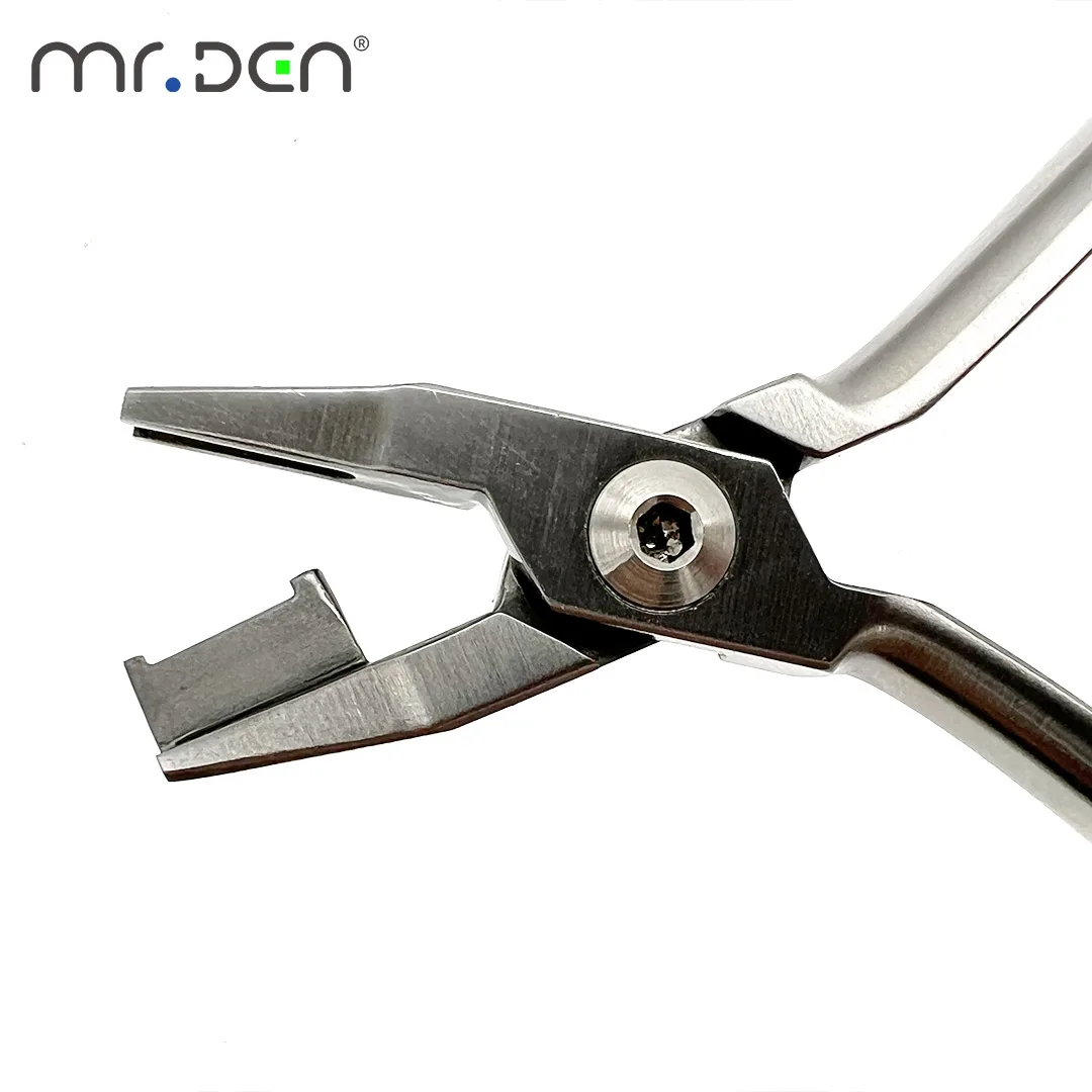 MR DEN Denta lNance حلقة الانحناء ذو طيات نهاية البعيدة القاطع سلك ضمد كماشة تقويم الأسنان أداة جراحية للعيادات