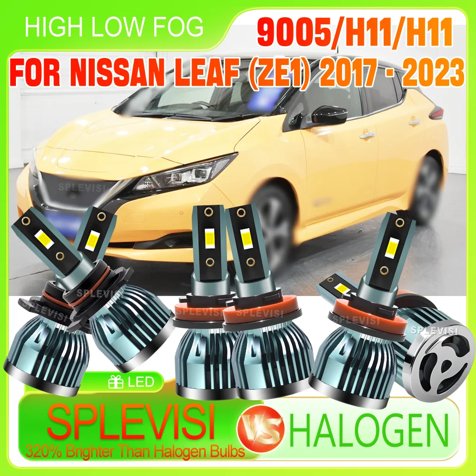 

Energy-Efficient LED Headlight high low beam foglight 9005 H11 H11 For NISSAN LEAF (ZE1) 2017 2018 2019 2020 2021 2022 2023