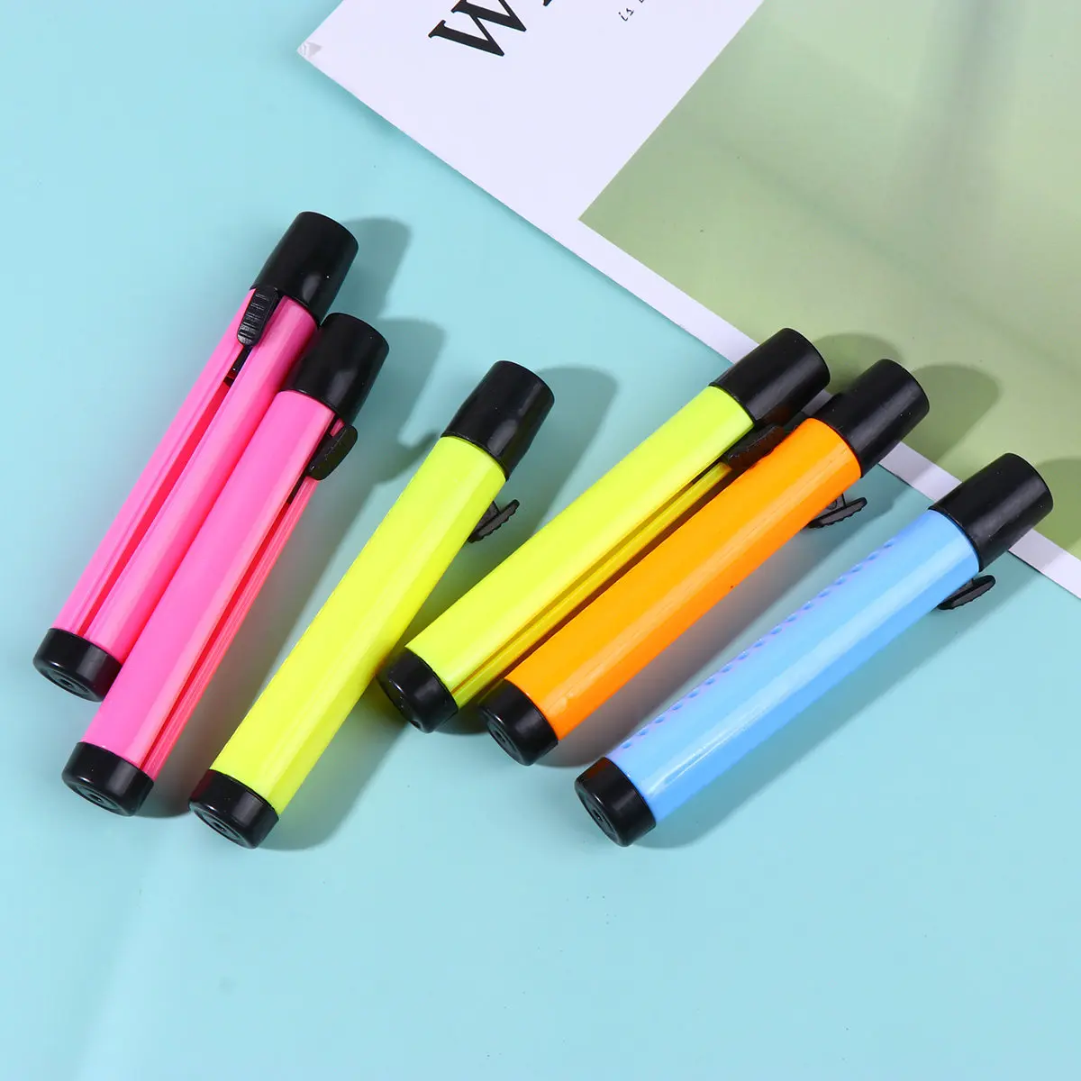 6Pcs Colorful Chalk Holder Adjustable Plastic Clip Eco-Friendly Chalk Storage for Teaching School Classroom Home Use