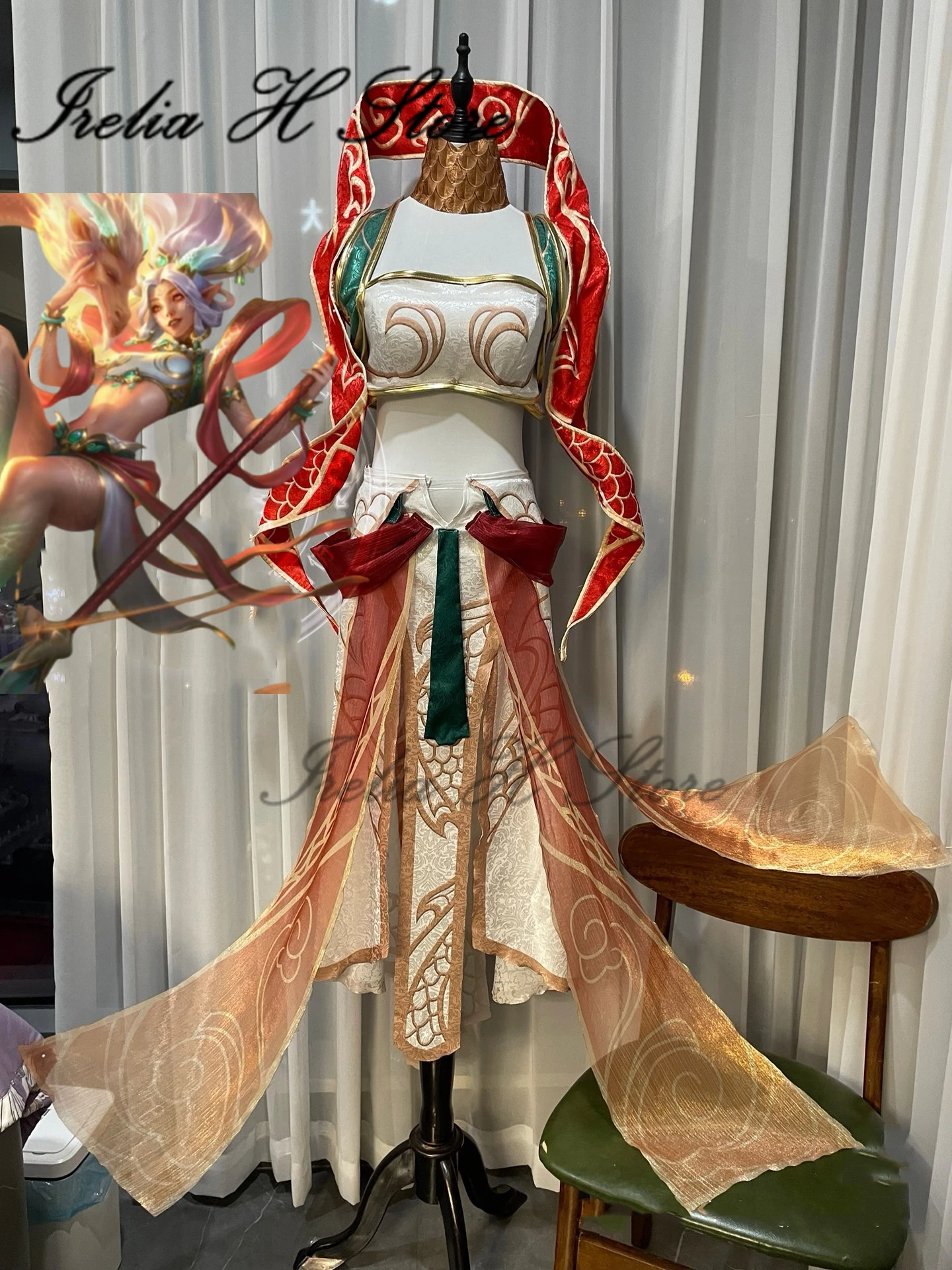 Irelia H Customized Janna from LOL League of Legends Janna heavenscale Janna Cosplay Costume sexy dress female game