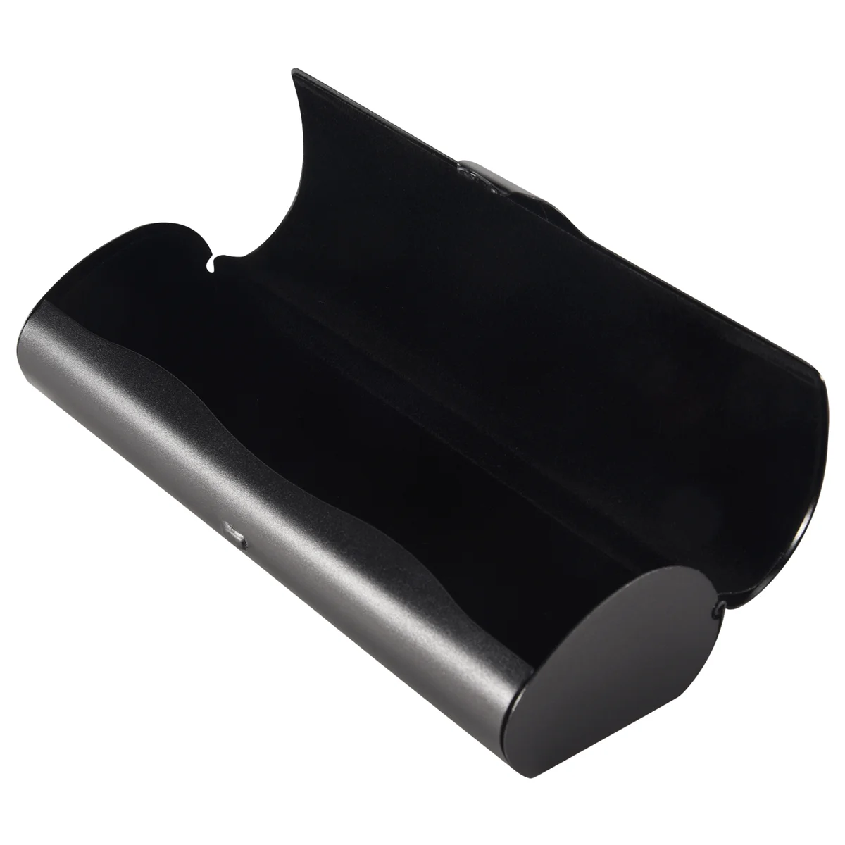 老眼鏡用の硬質金属保護ケース,黒の眼鏡ケース,スリムでマットな眼鏡ケース